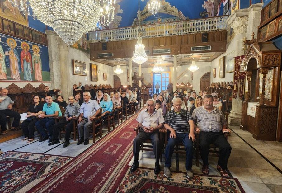 Aspectos de la Iglesia de San Porfirio de Gaza. Foto: Vía Facebook Saint Porphyrios Orthodox Church - Gaza.