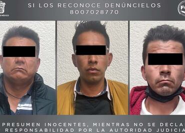 Cumplimentan orden de aprehensión contra tres hombres por delito de extorsión en Chalco