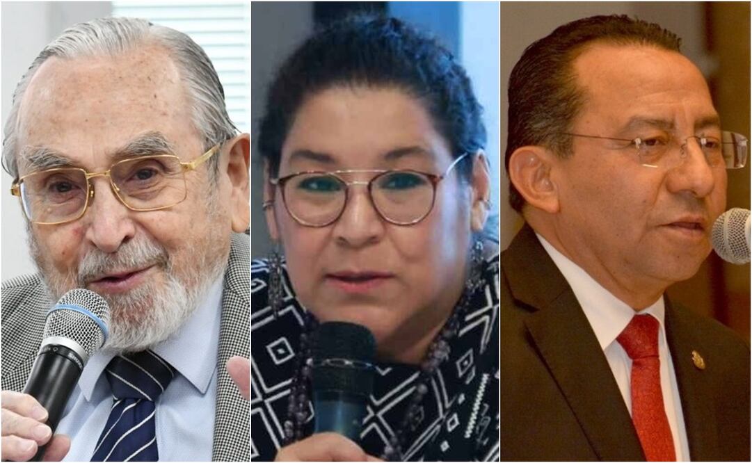 Bernardo Bátiz, Lenia Batres y Rafael Guerra se postularon como candidatos a ministros de la SCJN. Foto: Especial - Fernanda Rojas - Poder Judicial CDMX