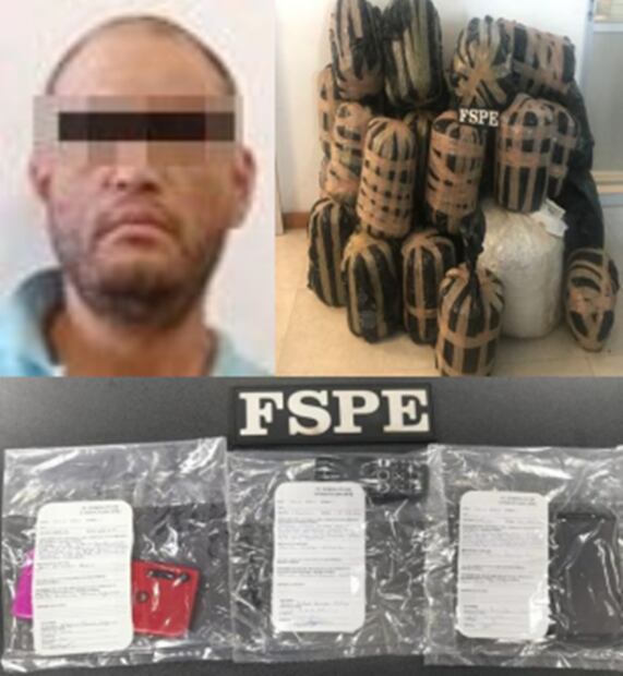 Detienen a tres hombres con vehículos y droga en Celaya, Guanajuato