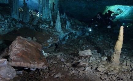 Prehistoric ocher mine found in Mexican underwater cave preserves the mining secrets of early settlers