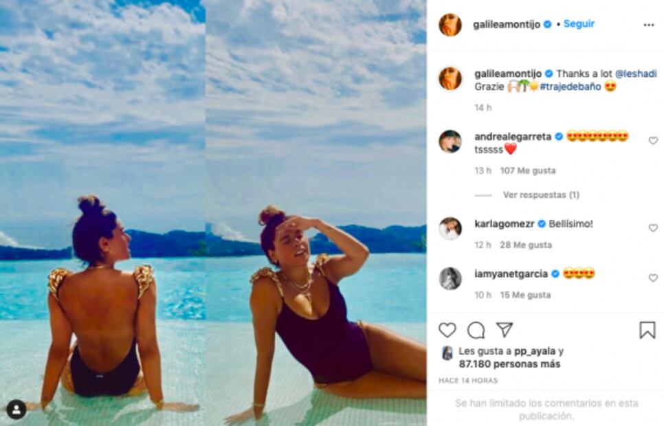 Galilea Montijo presume su figura de impacto en mini bikini
