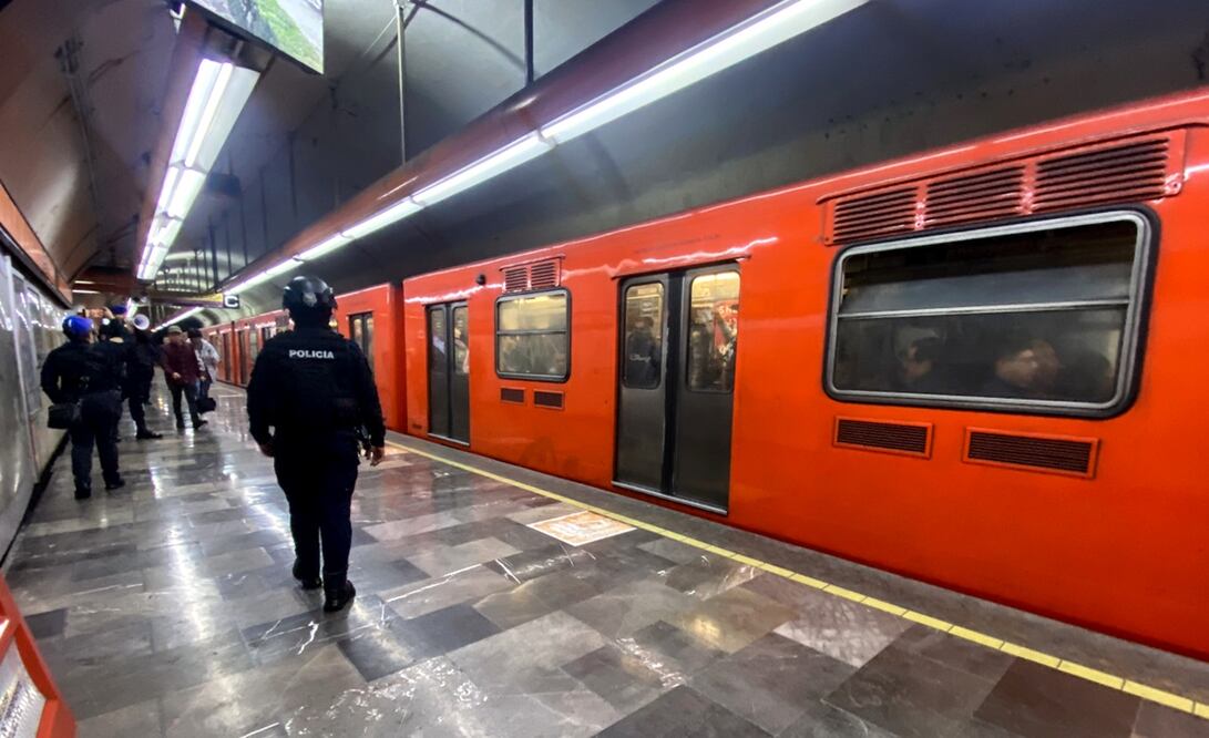 Seguridad en el Metro. Foto: Axel Sánchez/EL UNIVERSAL