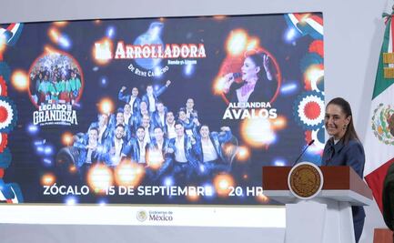 La Arrolladora Banda El Limón se presentará en verbena popular del 15 de septiembre; habrá más presentaciones musicales en el Zócalo