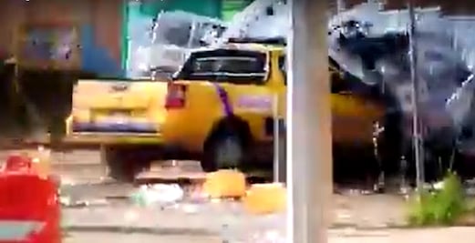 Video. Lanzan camioneta contra federales en Rosarito