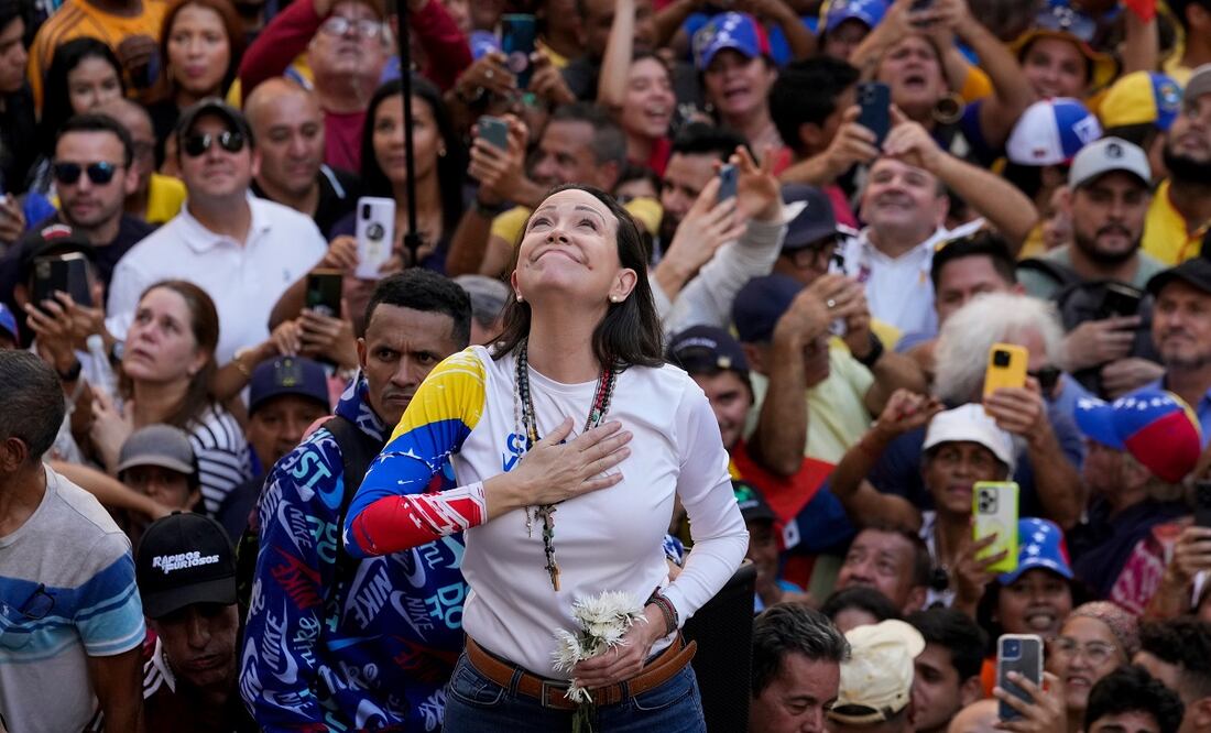 Se cancela ceremonia del Premio Nobel para la líder opositora venezolana María Corina Machado (25/10/2025).  Foto: AP