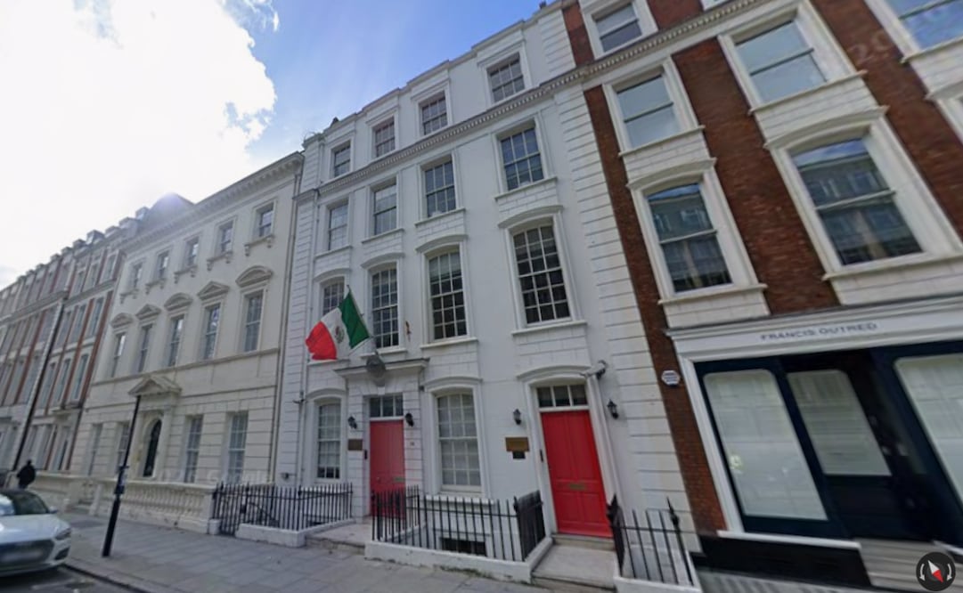 La noticia sobre la estadía del hijo de Marcelo Ebrard en la residencia de la embajada de México en Reino Unido ha generado polémica. Foto: Google Maps