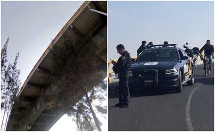 Intentan robarles moto y al huir caen de puente de más de 30 metros