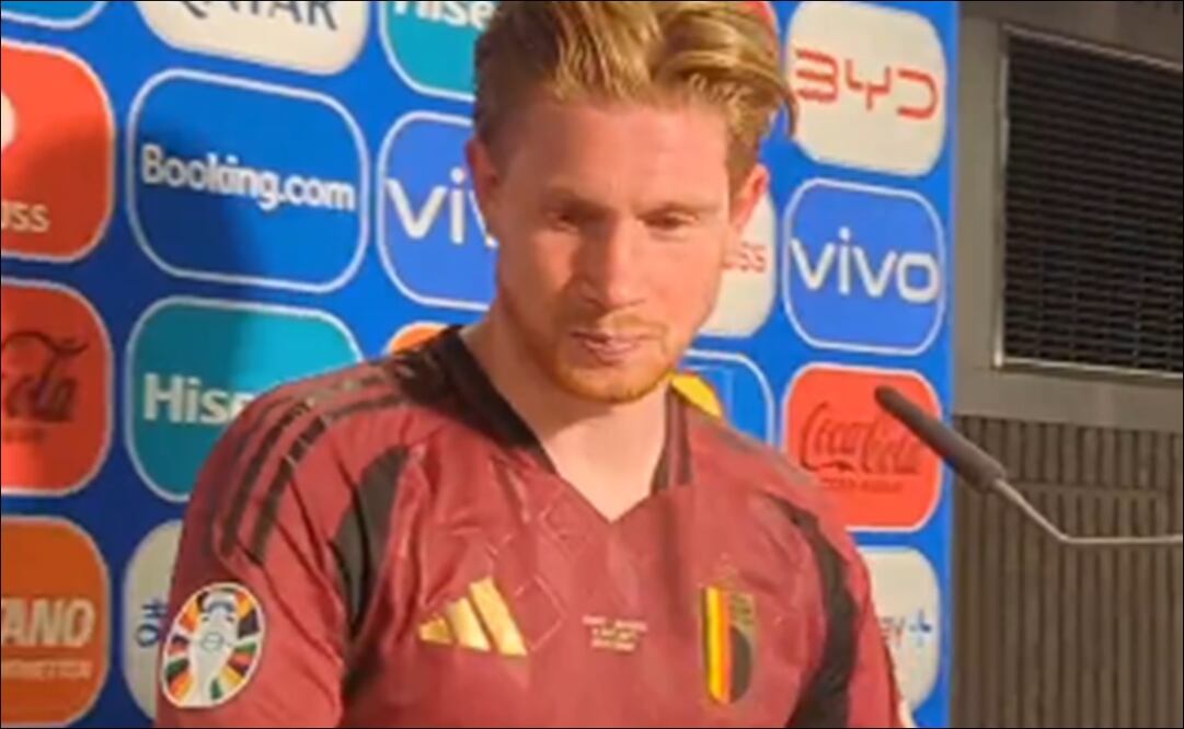 Kevin De Bruyne se retiró molesto de la conferencia de prensa / Foto: Especiales