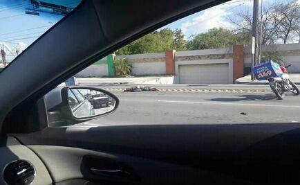 Video muestra a motociclista que arrolla a peatón