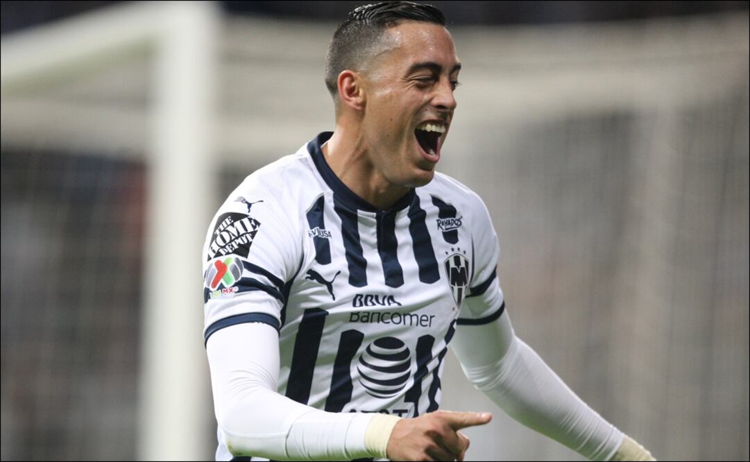 Rogelio Funes Mori celebrando el triunfo de Rayados ante Pachuca en la Jornada 1 del Clausura 2019.  FOTO/IMAGO7