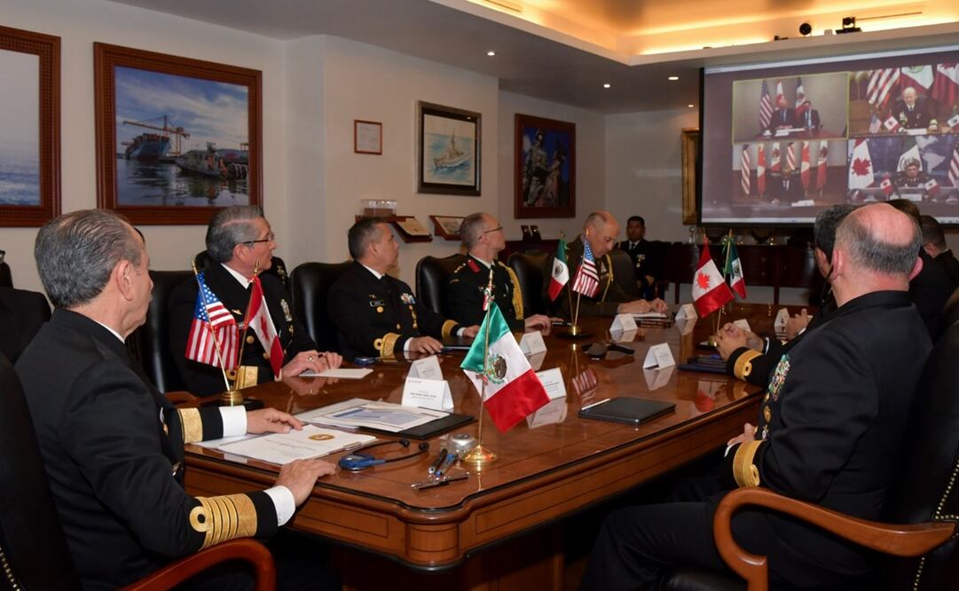 Quinta Reunión de Ministros de Defensa de América del Norte Foto: Marina