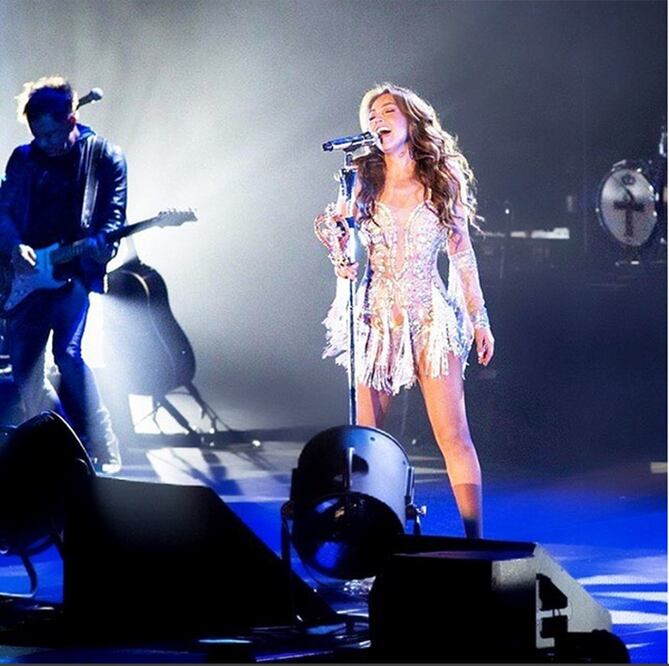 Hoy es su segundo concierto de #LatinaLoveTour en el coloso de Reforma (TOMADA DE INSTAGRAM THALÍA)