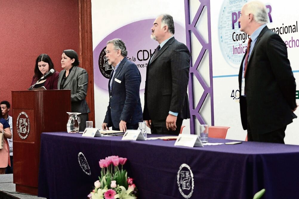 En el Congreso de Indicadores de Derechos Humanos, Perla Gómez Gallardo indicó que este mapa se actualizará conforme los ciudadanos vean mejoría (ESPECIAL)