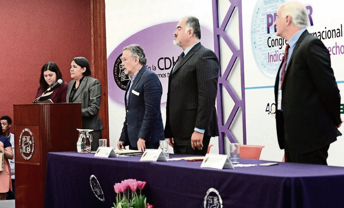 En el Congreso de Indicadores de Derechos Humanos, Perla Gómez Gallardo indicó que este mapa se actualizará conforme los ciudadanos vean mejoría (ESPECIAL)