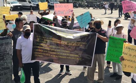 Pobladores protestan ante la falta de agua y seguridad en Naucalpan