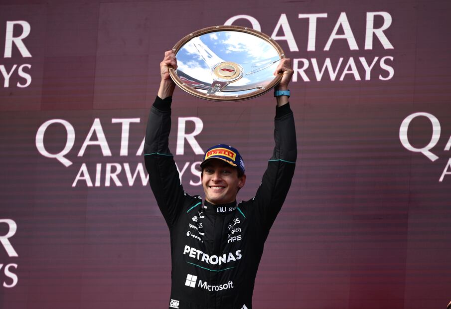 George Russell, campeón del Gran Premio de Australia - Foto: AFP