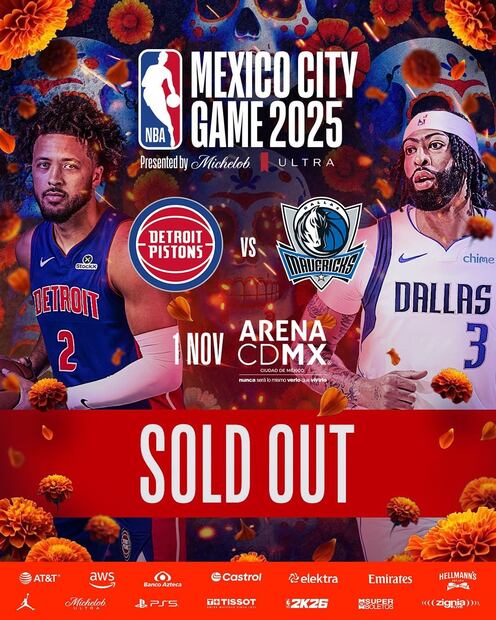 Se acabaron los boletos para el NBA México City Game 2025 / Foto: NBA México