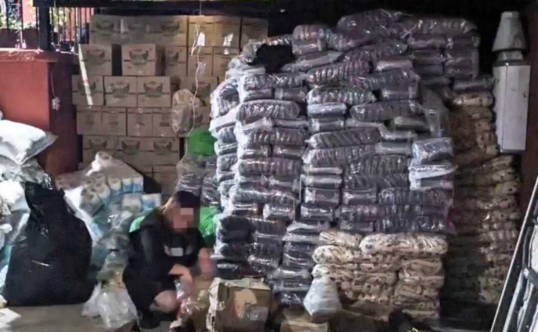 Fepade cdmx más de siete toneladas de despensas para presunta compra de voto en Álvaro Obregón. Foto: Especial