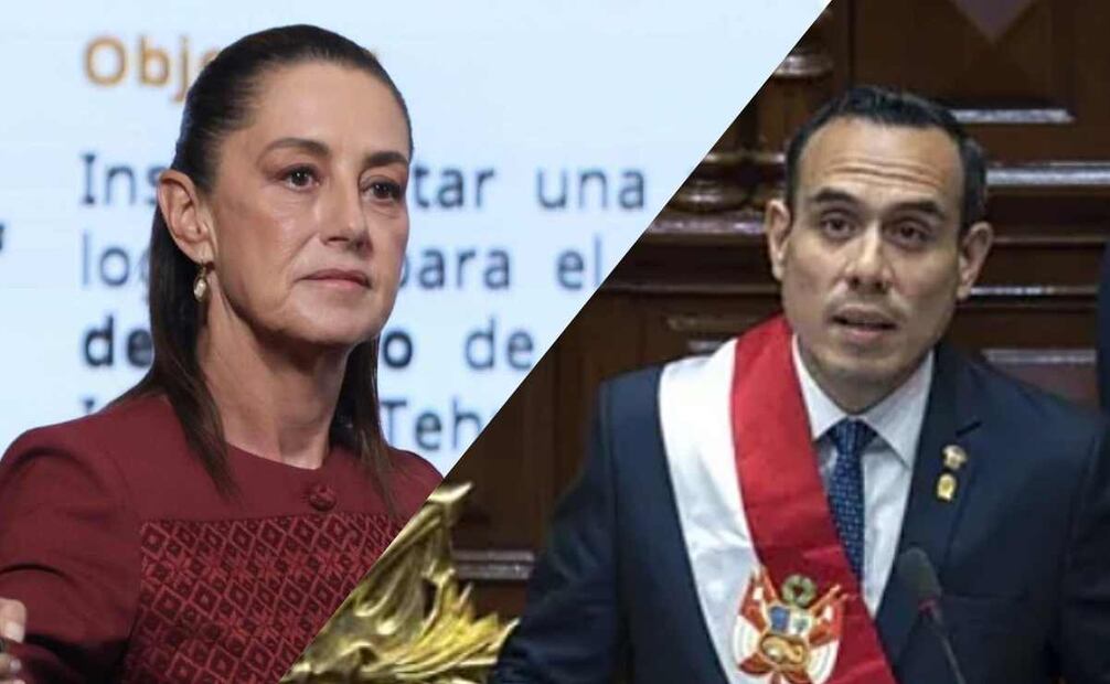 El presidente peruano José Jerí afirmó en una entrevista que está dispuesto a ingresar a la Embajada de México en Lima. Fotos: Berenice Fregoso  / EL UNIVERSAL y EFE.