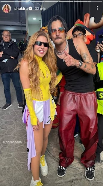 Shakira y Danny Ocean.
Instagram shakira