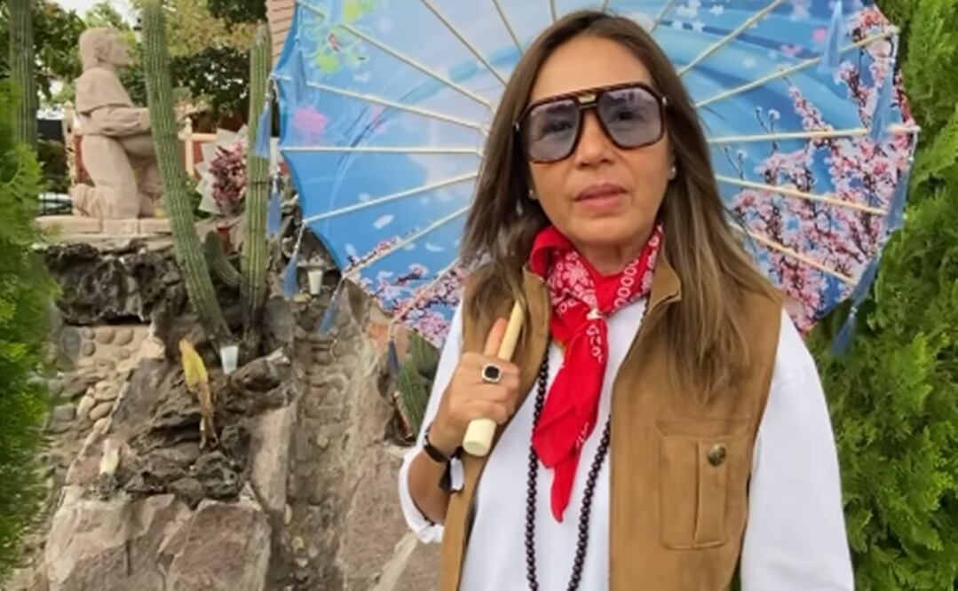 Yolanda Andrade agradece a la Virgen de Guadalupe y le pide por su salud.