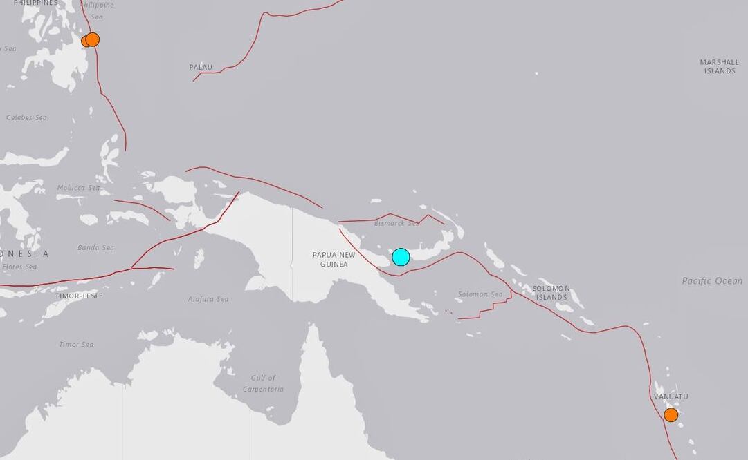 Un terremoto de magnitud 6.0 sacude la región oriental de Papúa Nueva Guinea