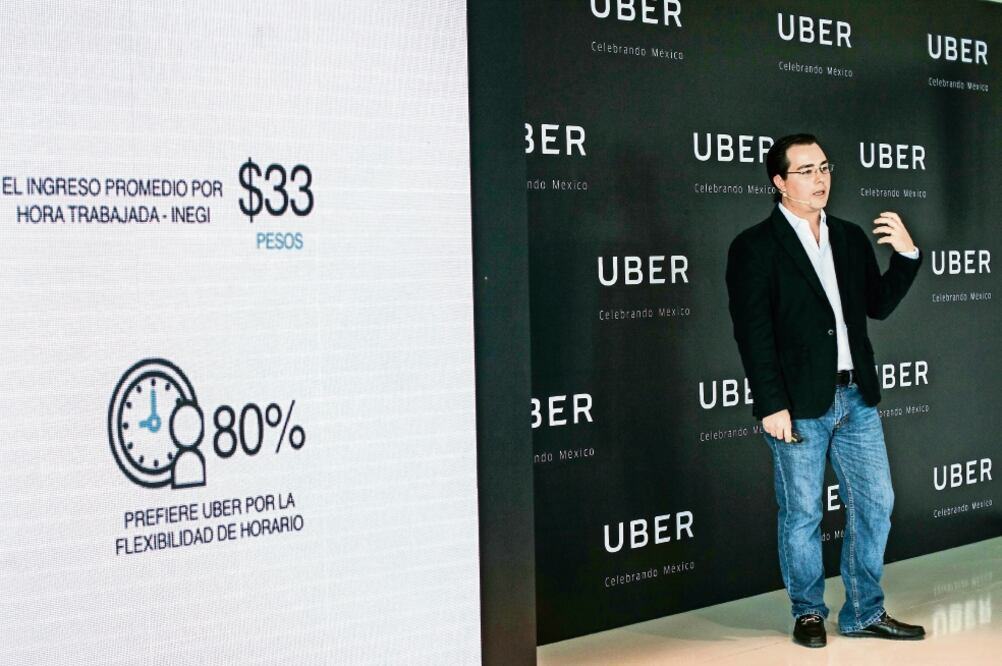 Francisco Sordo, director de la zona Bajío de Uber, no detalló las cifras sobre crecimiento anualizado y márgenes de ganancia (GERMÁN ESPINOSA. EL UNIVERSAL)