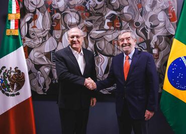 Canciller De la Fuente recibe en el AIFA a vicepresidente de Brasil; alista encuentro en el Senado y con Sheinbaum