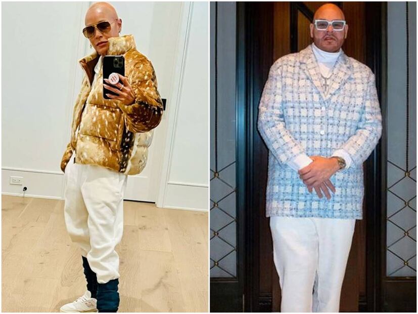Cibernautas dicen que Jada Pinkett Smith y Fat Joe se parecen mucho. Fotos: Instagram.