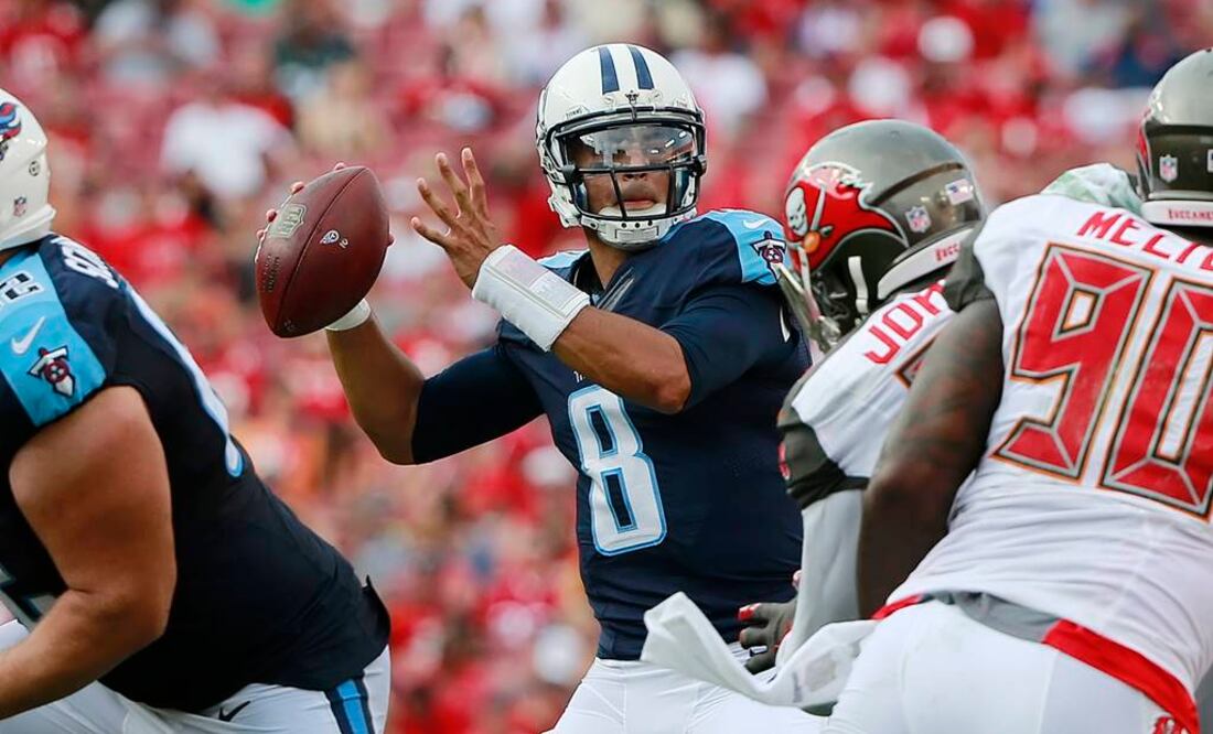 Marcus Mariota lanzó 4 pases de TD. Foto: Reuters
