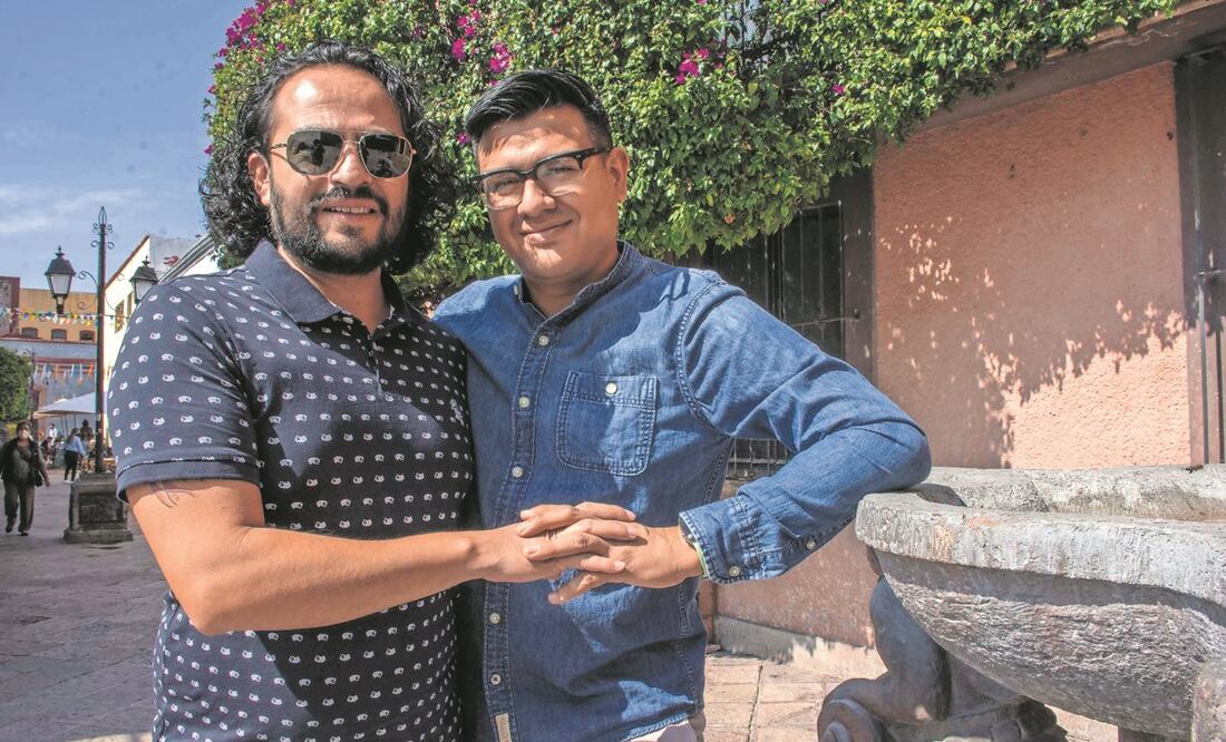 Dimitri y Sergio se casarán el próximo 3 de diciembre, gracias a las modificaciones al Código Civil estatal. Foto: Mitzi Olvera. El Universal