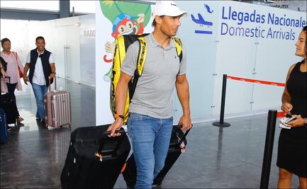 Rafael Nadal ya está en Acapulco para el Abierto Mexicano