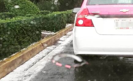 Cae granizo en Iztapalapa e Iztacalco