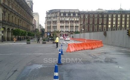 Habilitan reversible en Zócalo por preparativos de partido de futbol