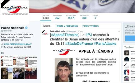 Difunden foto del tercer terrorista del Estadio de Francia