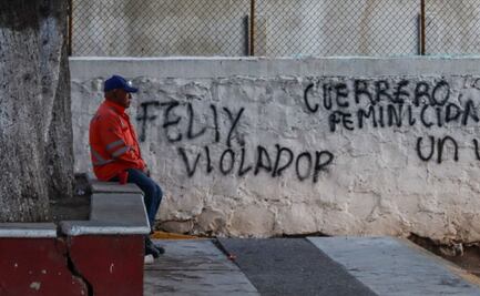 “Un violador no será gobernador”: feministas hacen pintas contra Salgado Macedonio previo a evento en Chilpancingo