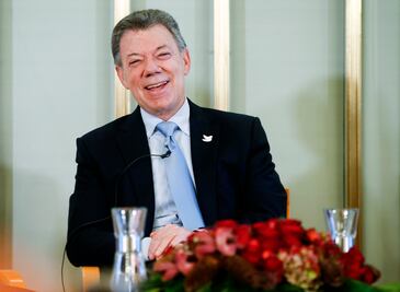 El Nobel fue "un regalo del cielo" para proceso de paz: Santos