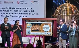 La Academia Mexicana de Artes y Ciencias Cinematográficas celebra 80 años con sorteo de la Lotería Nacional