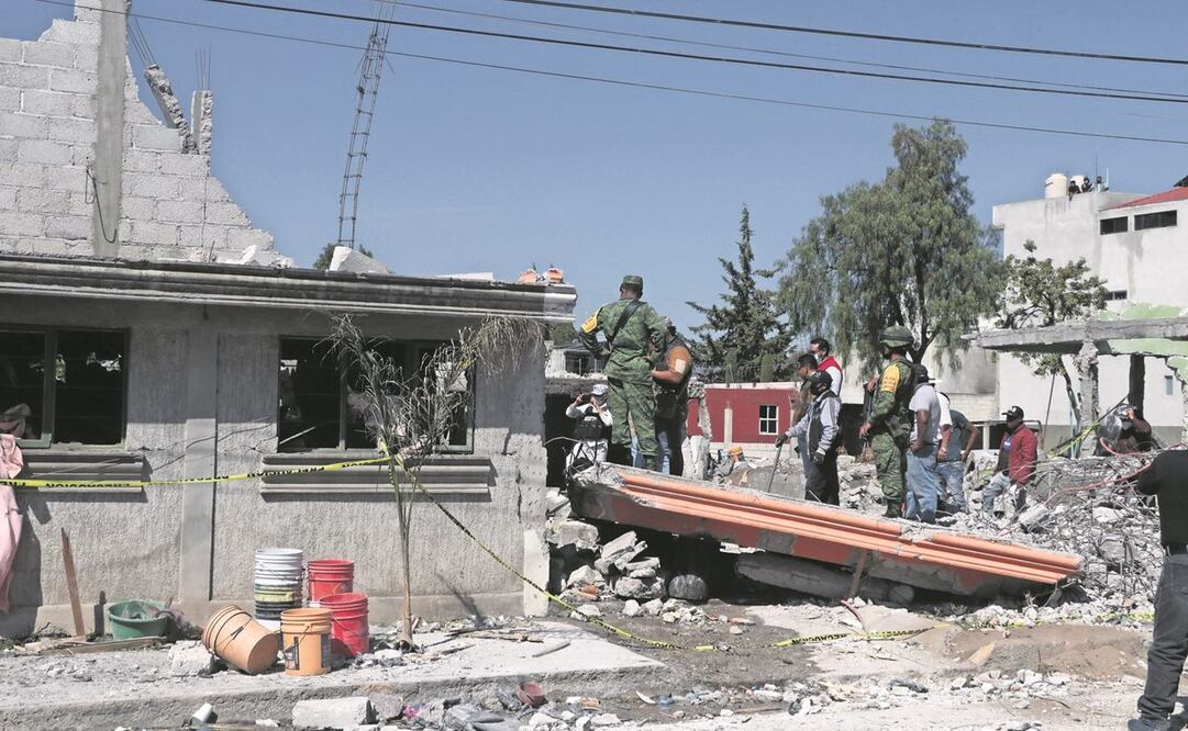 El polvorín que explotó el lunes pasado en el municipio de Felipe Ángeles no contaba con permisos para operar, dijeron autoridades. Foto: Omar Contreras. El Universal