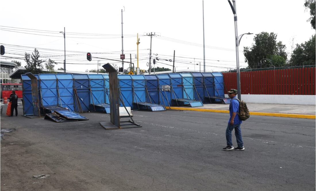 Blindan San Lázaro a 10 días de la toma de protesta de Claudia Sheinbaum, 21 septiembre del 2024. Foto: Carlos Mejía/EL UNIVERSAL