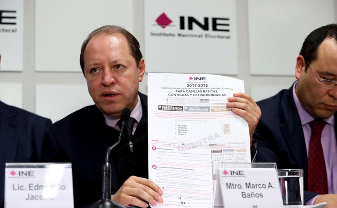 El presidente de la Comisión de Capacitación y Organización Electoral, Marco Antonio Baños Martínez. /Archivo - EL UNIVERSAL