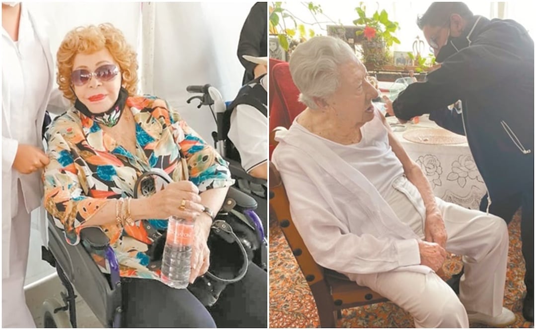 Me siento bien, dijo la actriz de 89 años; don Ignacio recibió la primera dosis en su casa