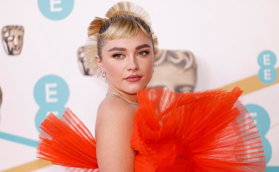 Florence Pugh lució un vestido de Nina Ricci en los BAFTA 2023 / Foto: AP