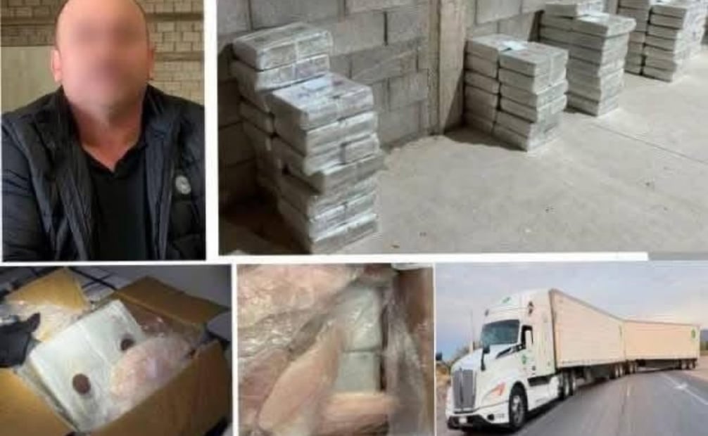 Droga asegurada y detenido en Sonora (30/12/2025). Foto: Especial