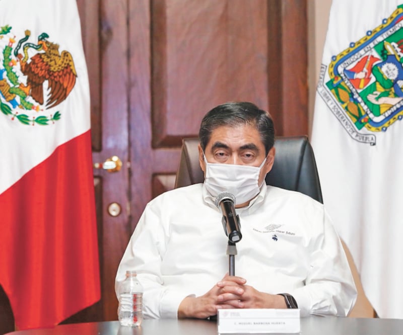 Compromiso. El gobernador Miguel Barbosa Huerta dijo que el caso de Angie Michelle no quedará impune. Foto: Especial