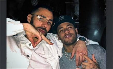 Neymar posa junto a Benzema y crece el rumor de su llegada a Madrid
