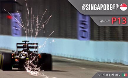 Vettel saldrá primero en Singapur; "Checo", fuera del "top-ten"