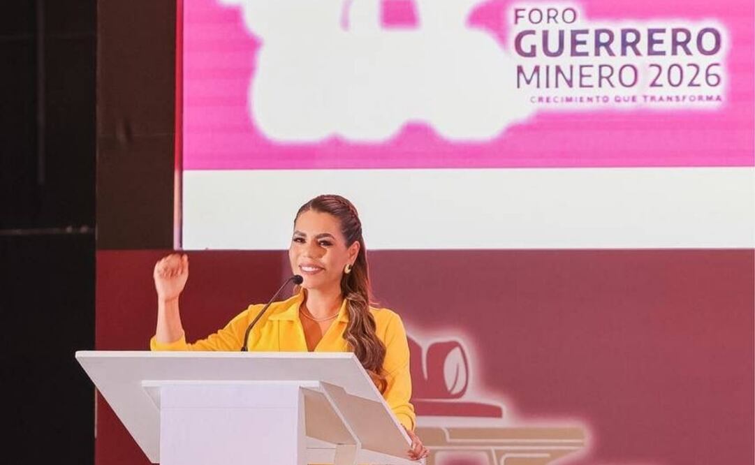 La gobernadora de Guerrero, Evelyn Salgado Pineda, durante la inauguración del Foro Guerrero Minero 2026. Foto: Especial