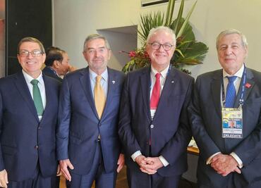 De la Fuente aborda en Brasil propuesta de Cumbre para el Bienestar de Sheinbaum; plantea bien común y dignidad de los pueblos